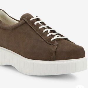 Robert Clergerie Suede Pasket Platform Sneakers - Size 38.5 EUR